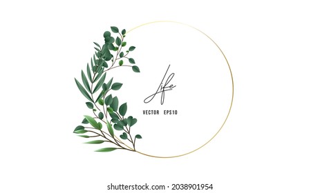 Wedding logos, hand drawn elegant , Flat Modern design , illustration Vector EPS 10