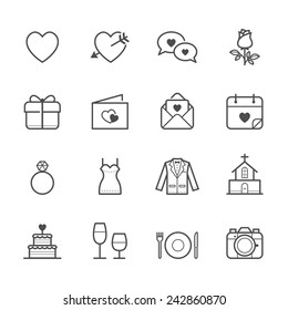 Wedding and Love Icons