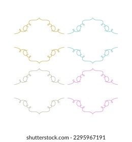 WEDDING LUXURY ORNAMENTAL TAGS, LABELS PERFECT AS WEDDING INVITATIONS ISOLATED ON WHITE