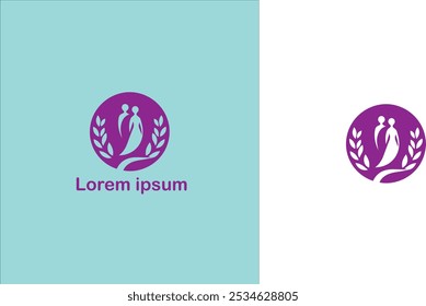 Casamento cerimônia de casamento Núpcias Matrimônio logotipo único ilustração