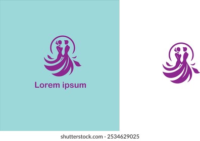 Casamento cerimônia de casamento Núpcias Matrimônio logotipo único ilustração