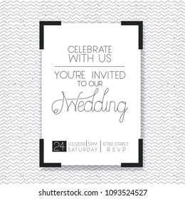 wedding and married invitation card