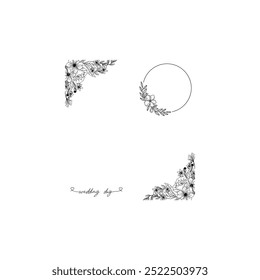 wedding meeting card illustration design