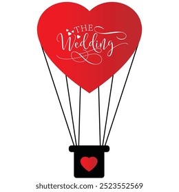 wedding meeting card illustration design 