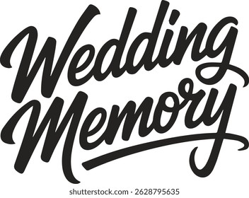 "Memoria de Boda" en letra de escritura de pincel blanco altamente estilizado, estilo de graffiti dinámico y fluido 
caligrafía, centrada en un fondo negro perfectamente sólido sin Gradientes ni texturas, 
filo afilado