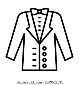 Wedding Men Suit icon vector image. Can also be used for web apps, mobile apps and print media.