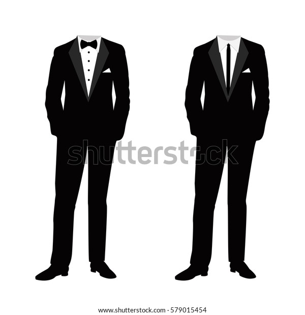 Wedding Mens Suit Tuxedo Collection Vector のベクター画像素材 ロイヤリティフリー