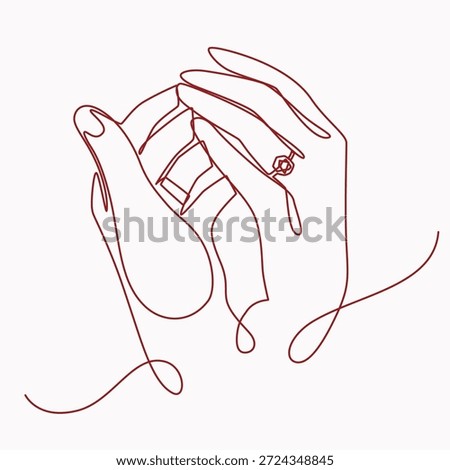 Wedding moment one line drawing. Wedding moment single line illustration. Wedding moment minimalist line art. Wedding moment vector art
