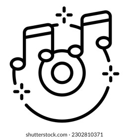 Wedding music party icon outline vector. Event service. Ceremony gift