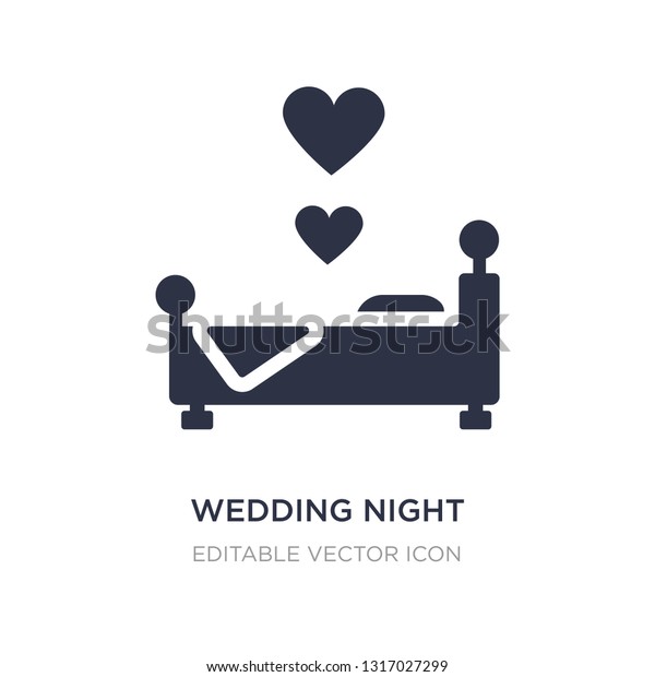 wedding\
night icon on white background. Simple element illustration from\
Shapes concept. wedding night icon symbol\
design.