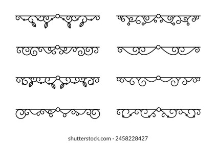 Wedding ornament collection in black colour