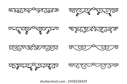 Wedding ornament collection in black colour