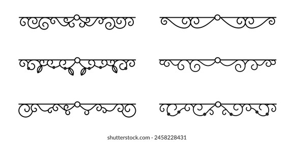 Wedding ornament collection in black colour