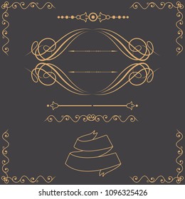 Wedding Ornament and Decoration Vector