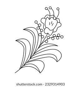 Wedding ornament of floral frame decoration