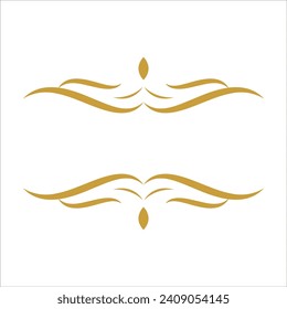wedding ornament luxury frame set