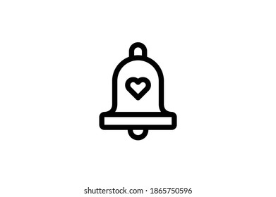 Wedding Outline Icon - Bell