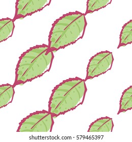 Wedding patches illustration, seamless pattern with flower leaf. Vector fashion backdrop in watercolor style, isolated elements on white background.