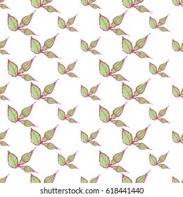 Wedding patches illustration, seamless pattern with buds of roses. Vector fashion backdrop in watercolor style, isolated elements on white background.