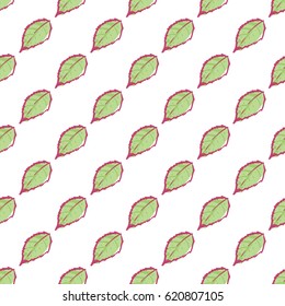 Wedding patches illustration, seamless pattern with flower leaf. Vector fashion backdrop in watercolor style, isolated elements on white background.