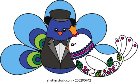 Wedding Peacocks