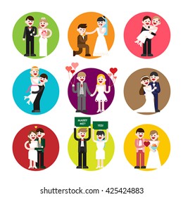 wedding people vector illustration