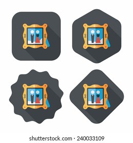wedding photo flat icon with long shadow,eps10wedding photo flat icon with long shadow,eps10