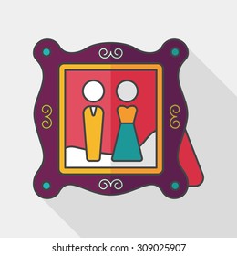 wedding photo flat icon with long shadow,eps10wedding photo flat icon with long shadow,eps10