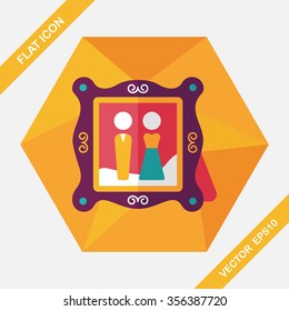 wedding photo flat icon with long shadow,eps10wedding photo flat icon with long shadow,eps10