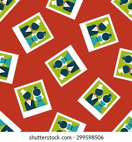 wedding photo flat icon,eps10 seamless pattern background
