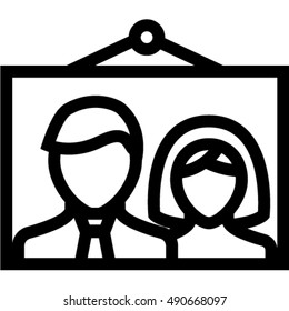 wedding photo icon