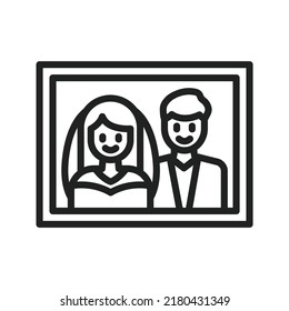 Wedding Photo icon vector image. Can also be used for Physical Fitness. Suitable for mobile apps, web apps and print media.