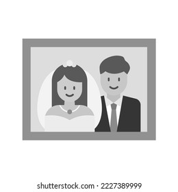 Wedding Photo icon vector image. Can also be used for Physical Fitness. Suitable for mobile apps, web apps and print media.
