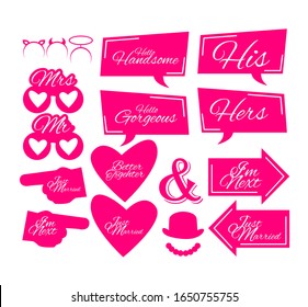 Wedding Photobooth Props Kit icon, Konsait Engagement Photo Booth Accessories for Bridal Shower or Game application