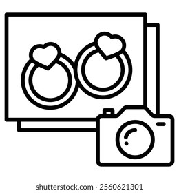 Wedding Photography Icon Element For Design