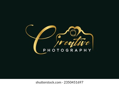 Hochzeitsfotografie-Logo-Design. Hochzeit. Logo der Kamera. Logo für Fotografie. Ehe. Hochzeitsfokus-Logo