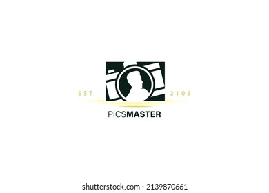 Wedding Photography Logo Design. Photographer icon. Photo camera icon logo design.