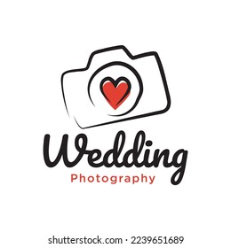 wedding photography logo template. Wedding photographer logo