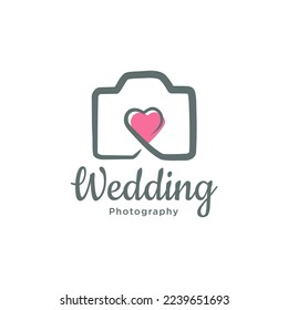 wedding photography logo template. Wedding photographer logo