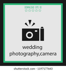 wedding photography vector icon