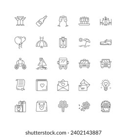 "Wedding Photography Vector Icons Bundle"