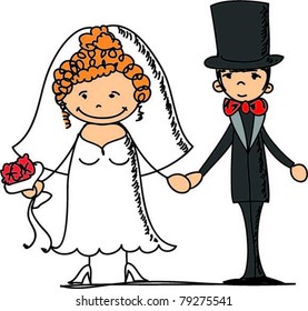 Wedding pictures, bride and groom