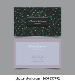 Wedding Planner Business Card Template.
