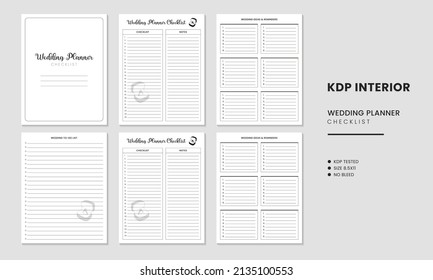 Wedding Planner Checklist KDP Interior