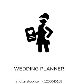 wedding planner icon. wedding planner symbol design from Wedding and love collection. Simple element vector illustration on white background.