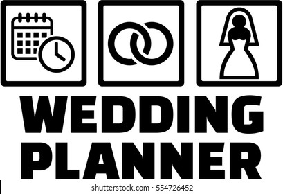 Wedding planner icons