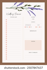 wedding planner template for bride to be