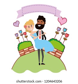 wedding portrait cartoon