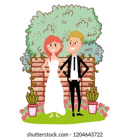wedding portrait cartoon