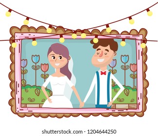 wedding portrait cartoon